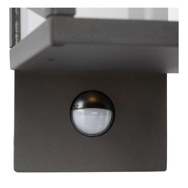 Lucide CLAIRETTE - Wandlamp Binnen/Buiten - LED - 1x15W 3000K - IP54 - Beweging & dag/nacht sensor - Antraciet - detail 2